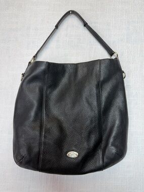 Coach Black Pebbled Leather Shoulder Hobo